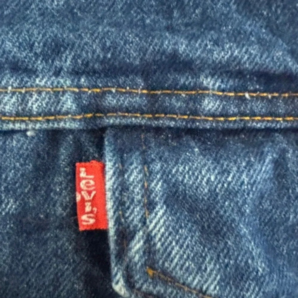 Vintage Levi's Sherpa Lined Denim Trucker Jacket Mens 44R Type III‎ USA 1980s
